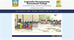 Desktop Screenshot of lngovernmentcollege.com
